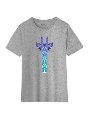 WOOOP Koszulka "Giraffe Mint" w kolorze jasnoszarym rozmiar: 152