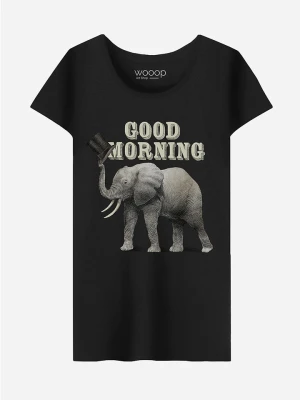 WOOOP Koszulka "Good Morning" w kolorze czarnym rozmiar: M