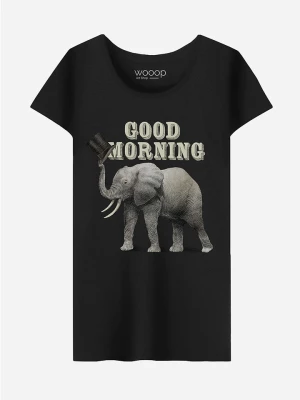 WOOOP Koszulka "Good Morning" w kolorze czarnym rozmiar: XL