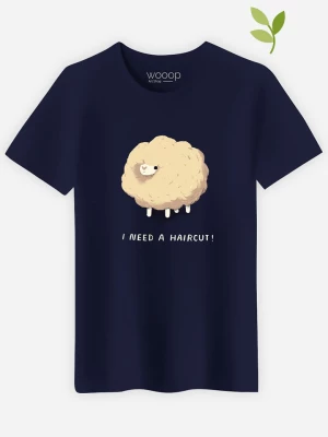 WOOOP Koszulka "Haircut Sheep" w kolorze granatowym rozmiar: XXL