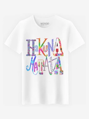 WOOOP Koszulka "Hakuna Matata" w kolorze białym rozmiar: S