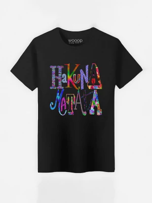 WOOOP Koszulka "Hakuna Matata" w kolorze czarnym rozmiar: XXL