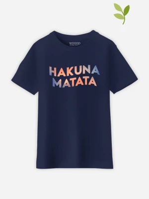 WOOOP Koszulka "Hakuna Matata" w kolorze granatowym rozmiar: 152