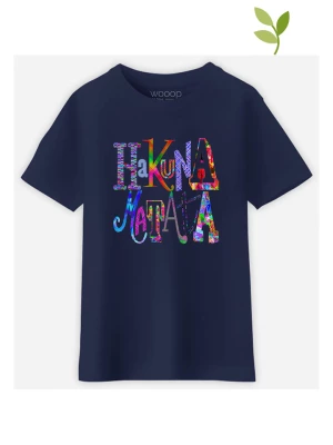 WOOOP Koszulka "Hakuna matata" w kolorze granatowym rozmiar: 152