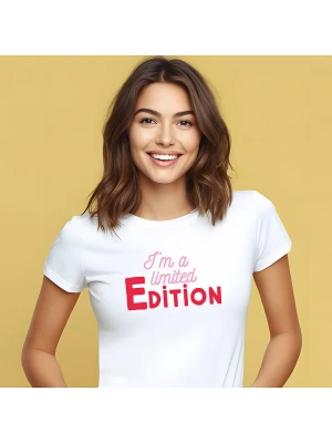 WOOOP Koszulka "I´m a limited edition" w kolorze białym rozmiar: XXL