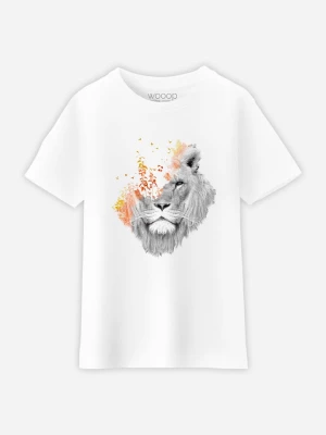 WOOOP Koszulka "If I Roar" w kolorze białym rozmiar: 152