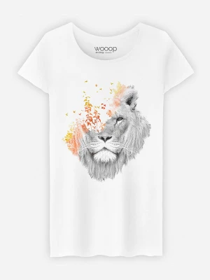 WOOOP Koszulka "If I Roar" w kolorze białym rozmiar: XXL