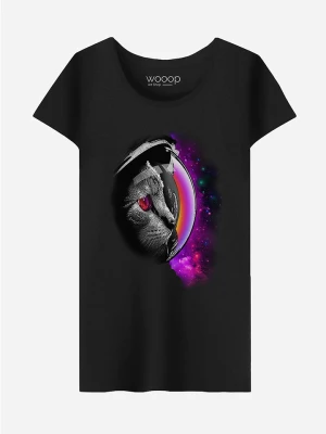 WOOOP Koszulka "Infikitty" w kolorze czarnym rozmiar: M
