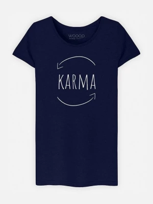 WOOOP Koszulka "Karma" w kolorze granatowym rozmiar: XXL