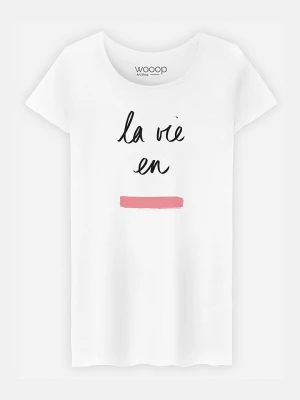 WOOOP Koszulka "La Vie en Rose" w kolorze białym rozmiar: XXL