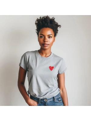 WOOOP Koszulka "Little Heart" w kolorze szarym rozmiar: XL
