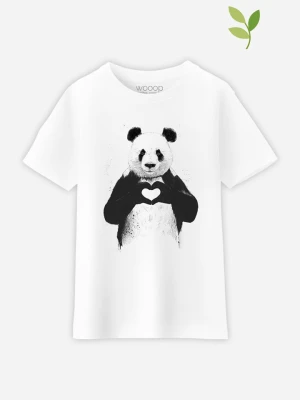 WOOOP Koszulka "Love Panda" w kolorze białym rozmiar: 128