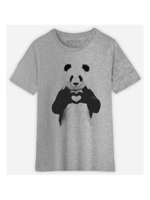 WOOOP Koszulka "Love panda" w kolorze szarym rozmiar: 152