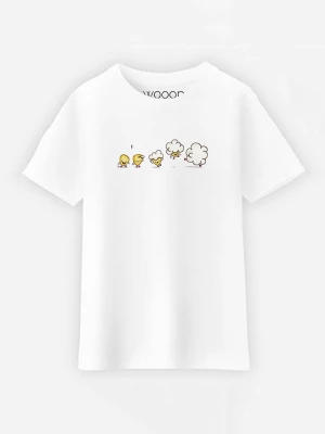 WOOOP Koszulka "Microwaveolution" w kolorze białym rozmiar: 92