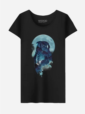 WOOOP Koszulka "Midnight Owl" w kolorze czarnym rozmiar: M
