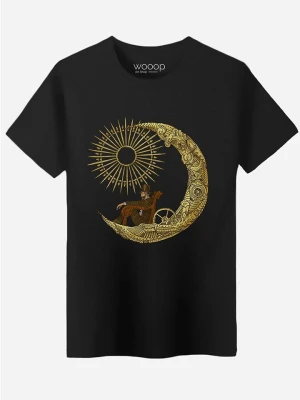 WOOOP Koszulka "Moon Travel" w kolorze czarnym rozmiar: L