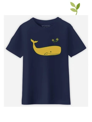 WOOOP Koszulka "Peace whale" w kolorze granatowym rozmiar: 152