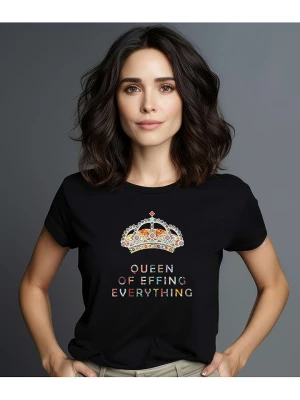 WOOOP Koszulka "Queen of effing everything" w kolorze czarnym rozmiar: XL