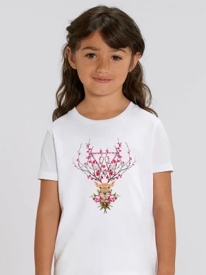 WOOOP Koszulka "Spring Deer" w kolorze białym rozmiar: 152