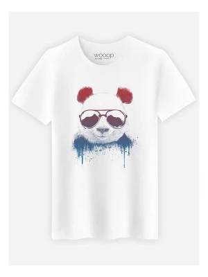 WOOOP Koszulka "Stay Cool" w kolorze białym rozmiar: L
