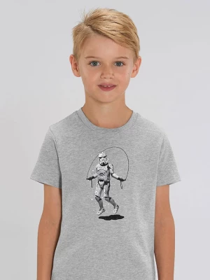 WOOOP Koszulka "Stormtrooper Skipping" w kolorze szarym rozmiar: 140