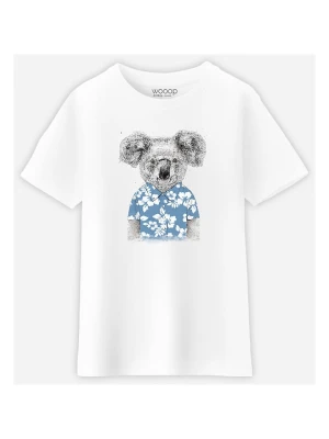 WOOOP Koszulka "Summer Koala Blue" w kolorze białym rozmiar: 104