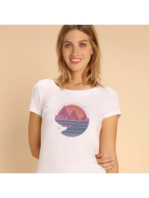 WOOOP Koszulka "The mountains are calling" w kolorze białym rozmiar: XXL