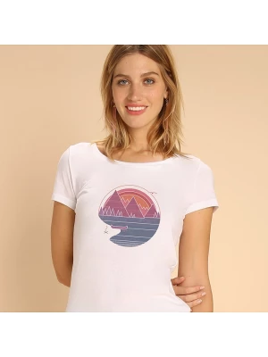 WOOOP Koszulka "The mountains are calling" w kolorze białym rozmiar: XL