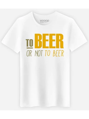 WOOOP Koszulka "To Beer Or Not To Beer" w kolorze białym rozmiar: XL