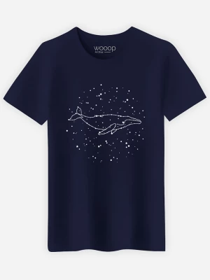 WOOOP Koszulka "Whale Constellation" w kolorze granatowym rozmiar: M