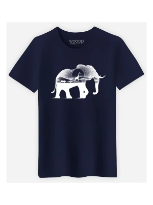 WOOOP Koszulka "Wild Africa" w kolorze granatowym rozmiar: L