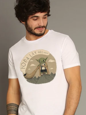 WOOOP Koszulka "Yoda" w kolorze białym rozmiar: S