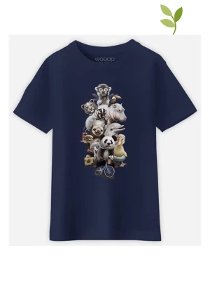 WOOOP Koszulka "Zoo escape" w kolorze granatowym rozmiar: 152