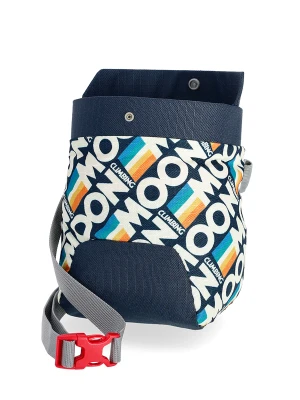 Woreczek na magnezję Moon Climbing Trad Chalk Bag - retro stripe indigo