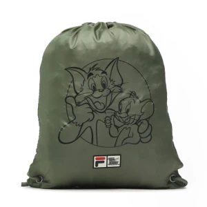 Worek Fila Tensta Warner Bros Small Sport Drawstring Backapck Zielony