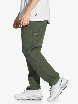 Work spodnie męskie bawełniane oliwkowe Prosto