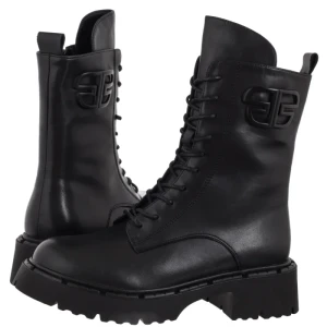 Workery Czarne DBT6583/25 BK (FO181-a) Filippo