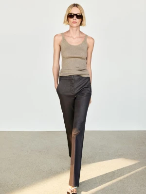 Woskowane Dzwony - Brązowy - - Massimo Dutti - Kobieta