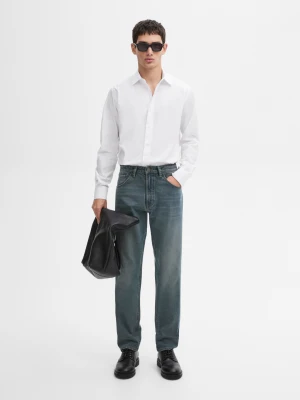 Jeansy O Kroju Relax Fit - Indygo - - Massimo Dutti - Mężczyzna