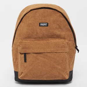 Woven Label Basic Logo Corduroy Backpack, marki SNIPESBags, w kolorze Beż, rozmiar