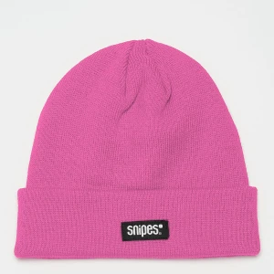 SNIPES Woven Label Beanie uniseks Czapki beanie różowy rozmiar Akcesoria