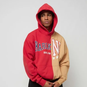 Karl Kani Woven Retro Split Oversized Hoodie mężczyźni Bluzy czerwony rozmiar Odzież
