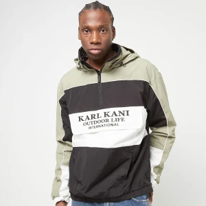 Woven Retro Windbreaker, markiKarl Kani, Wiatrówka, w kolorze zielony, rozmiar: