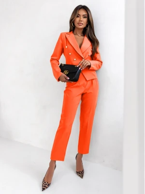 WP spodnie cygaretki z paskiem - orange  magmac 