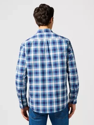 Wrangler 1 Pocket Shirt Navy Size