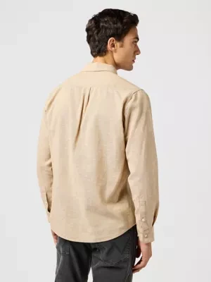 Wrangler 1 Pocket Shirt Timberwolf Size