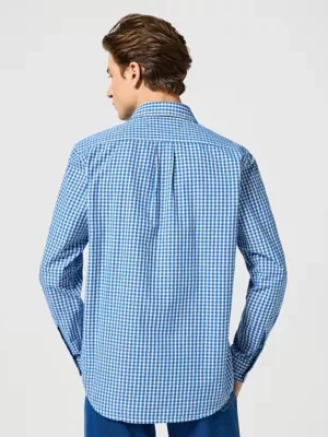 Wrangler 1 Pocket Shirt Wrangler Blue Size