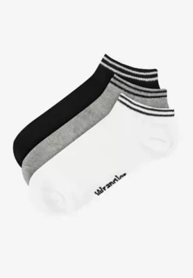 Wrangler 3-Pack Low Socks Black Mix Size