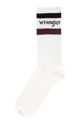 Wrangler 3 Pack Ribbed Socks Ecru Size