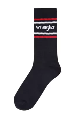 Wrangler 3 Pack Ribbed Socks Navy Mix Size